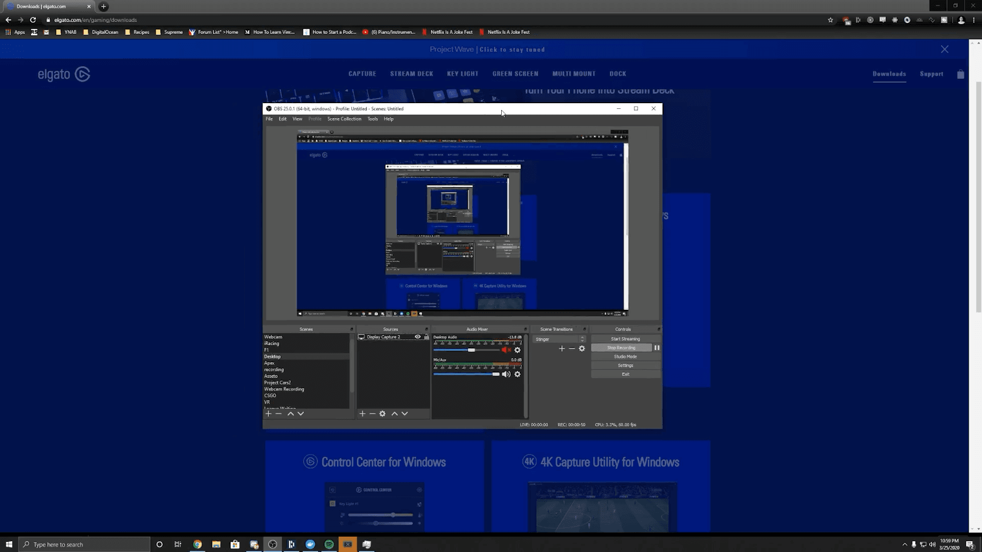 HD60 OBS setup